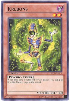 Yu-Gi-Oh Card - BP01-EN019 - KREBONS (rare)
