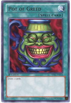 Yu-Gi-Oh Card - BP01-EN034 - POT OF GREED (rare)