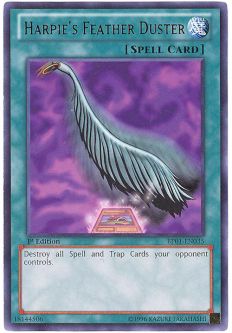 Yu-Gi-Oh Card - BP01-EN035 - HARPIE'S FEATHER DUSTER (rare)