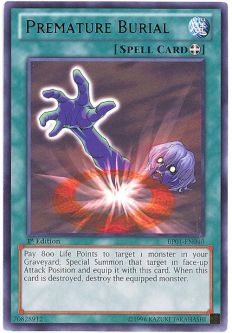 Yu-Gi-Oh Card - BP01-EN040 - PREMATURE BURIAL (rare)