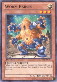 Yu-Gi-Oh Card - BP01-EN201 - WORM BARSES (common)