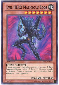 Yu-Gi-Oh Card - BP02-EN054 - EVIL HERO MALICIOUS EDGE (rare)