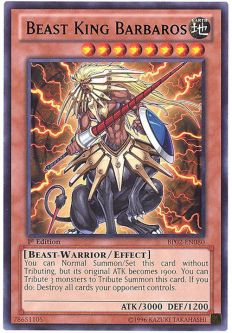 Yu-Gi-Oh Card - BP02-EN080 - BEAST KING BARBAROS (rare)