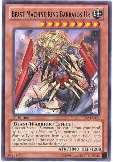 Yu-Gi-Oh Card - BP02-EN084 - BEAST MACHINE KING BARBAROS UR (rare)