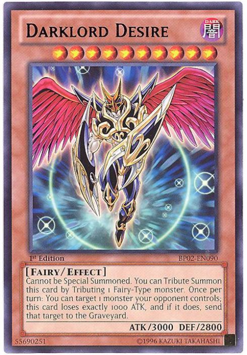 Yu-Gi-Oh Card - BP02-EN090 - DARKLORD DESIRE (rare):  - Toys,  Plush, Trading Cards, Action Figures & Games online retail store shop sale