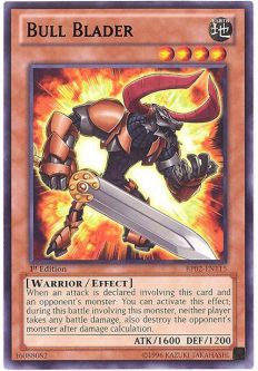 Yu-Gi-Oh Card - BP02-EN115 - BULL BLADER (rare)