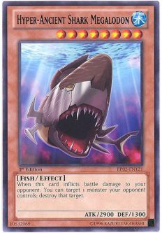 Yu-Gi-Oh Card - BP02-EN121 - HYPER-ANCIENT SHARK MEGALODON (rare)