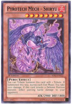 Yu-Gi-Oh Card - BP02-EN122 - PYROTECH MECH - SHIRYU (rare)