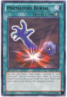 Yu-Gi-Oh Card - BP02-EN135 - PREMATURE BURIAL (rare)