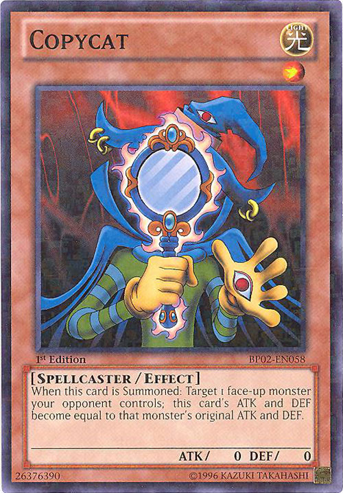 Yu-Gi-Oh Card - BP02-EN058 - COPYCAT (mosaic rare)