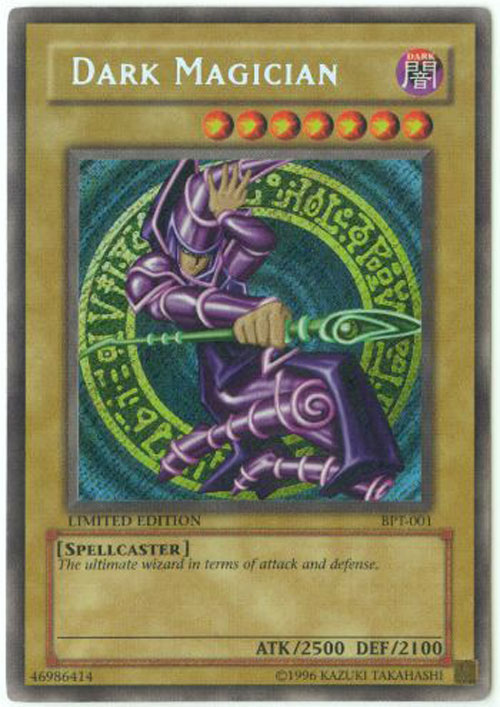 Yu-Gi-Oh Card - BPT-001 - DARK MAGICIAN (secret rare holo)