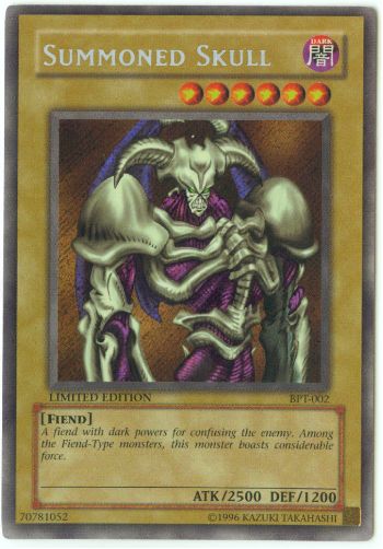 Yu-Gi-Oh Card - BPT-002 - SUMMONED SKULL (secret rare holo)