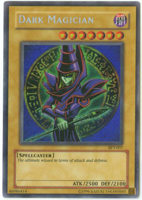 Yu-Gi-Oh Card - BPT-007 - DARK MAGICIAN (secret rare holo) *Played*