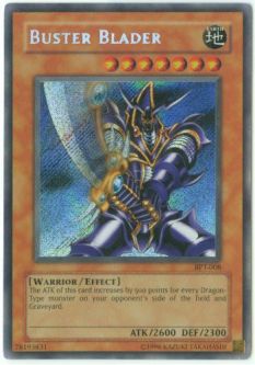 Yu-Gi-Oh Card - BPT-008 - BUSTER BLADER (secret rare holo)
