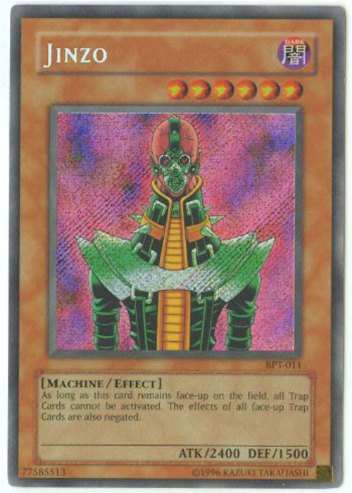 Yu-Gi-Oh Card - BPT-011 - JINZO (secret rare holo)