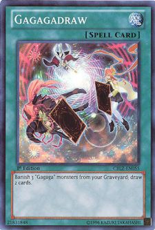 Yu-Gi-Oh Card - CBLZ-EN055 - GAGAGADRAW (ultra rare holo)