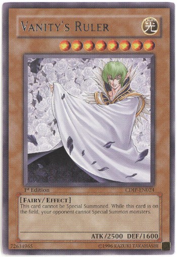 Yu-Gi-Oh Card - CDIP-EN024 - VANITY'S RULER (rare)