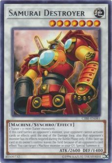 Yu-Gi-Oh Card - CIBR-EN081 - SAMURAI DESTROYER (rare)