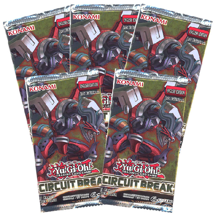 Yu-Gi-Oh Cards - Circuit Break - Booster Packs (5 Pack Lot)