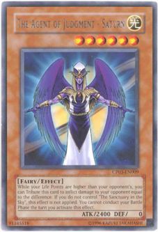 Yu-Gi-Oh Card - CP03-EN009 - THE AGENT OF JUDGMENT - SATURN (rare)