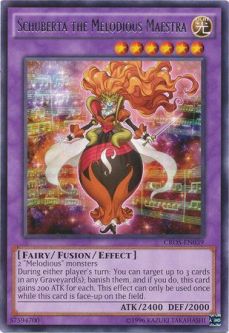 Yu-Gi-Oh Card - CROS-EN039 - SCHUBERTA THE MELODIOUS MAESTRA (rare)