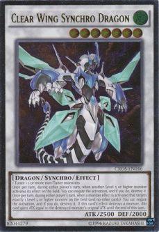 Yu-Gi-Oh Card - CROS-EN046 - CLEAR WING SYNCHRO DRAGON (ultimate rare holo)