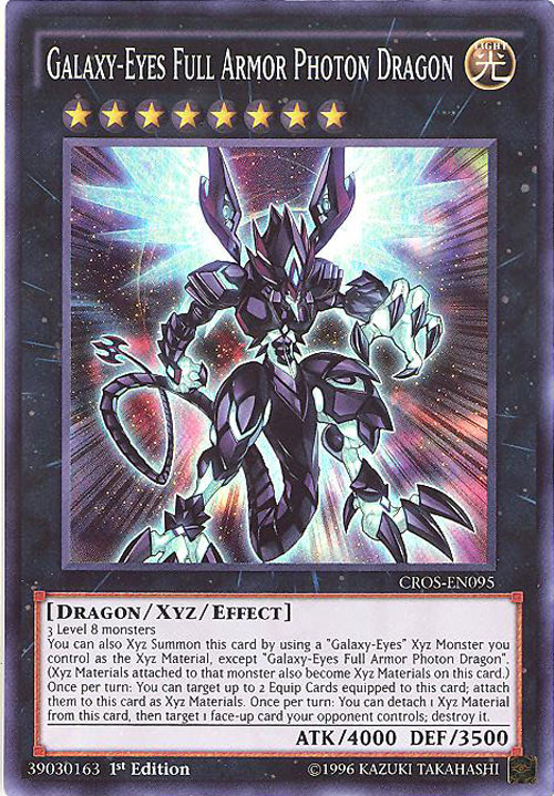 Yu-Gi-Oh Card - CROS-EN095 - GALAXY-EYES FULL ARMOR PHOTON DRAGON (super rare holo)