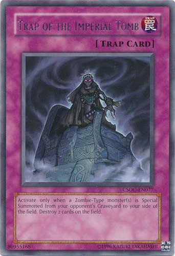 Yu-Gi-Oh Card - CSOC-EN077 - TRAP OF THE IMPERIAL TOMB (rare): BBToyStore.com - Toys, Plush, Trading Cards, Action Figures & Games online retail store shop sale Yu-Gi-Oh Card - CSOC-EN077 - TRAP OF THE IMPERIAL TOMB (rare): BBToyStore.com - Toys, Plush, Trading Cards, Action Figures & Games online retail store shop sale