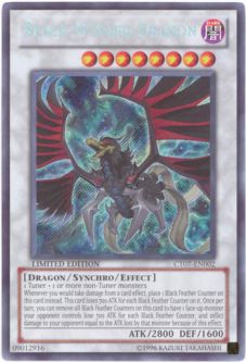 Yu-Gi-Oh Card - CT07-EN002 - BLACK-WINGED DRAGON (secret rare holo)