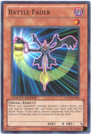 Yu-Gi-Oh Card - CT07-EN009 - BATTLE FADER (super rare holo)