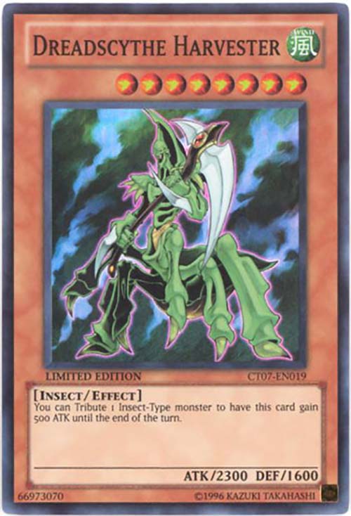 Yu-Gi-Oh Card - CT07-EN019 - DREADSCYTHE HARVESTER (super rare holo)