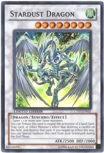 Yu-Gi-Oh Card - CT07-EN021 - STARDUST DRAGON (super rare holo)
