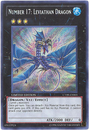 Yu-Gi-Oh Card - CT08-EN001 - NUMBER 17: LEVIATHAN DRAGON THUMBNAIL (secret rare holo)