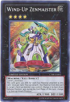 Yu-Gi-Oh Card - CT08-EN002 - WIND-UP ZENMAISTER (secret rare holo)