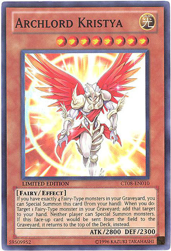 Yu-Gi-Oh Card - CT08-EN010 - ARCHLORD KRISTYA (super rare holo)