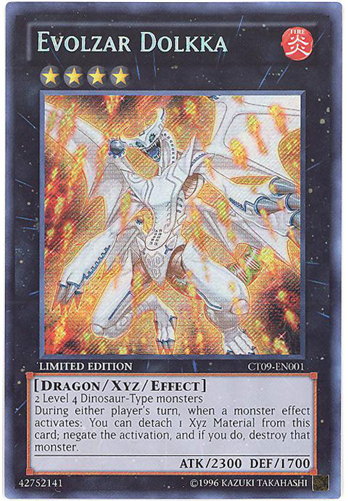Yu-Gi-Oh Card - CT09-EN001 - EVOLZAR DOLKKA (secret rare holo)