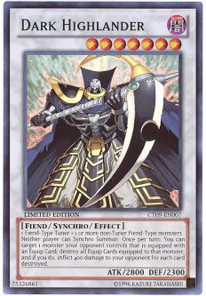 Yu-Gi-Oh Card - CT09-EN007 - DARK HIGHLANDER (super rare holo)