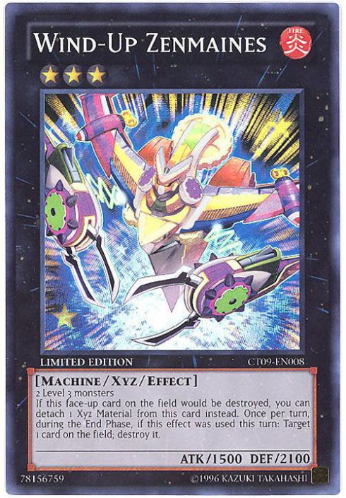 CT09-EN008 Wind-Up Zenmaines Super Rare Limited Edition Yu-Gi-Oh 
