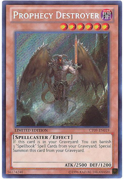 Yu-Gi-Oh Card - CT09-EN019 - PROPHECY DESTROYER (secret rare holo):  BBToyStore.com - Toys, Plush, Trading Cards, Action Figures & Games online  retail store shop sale