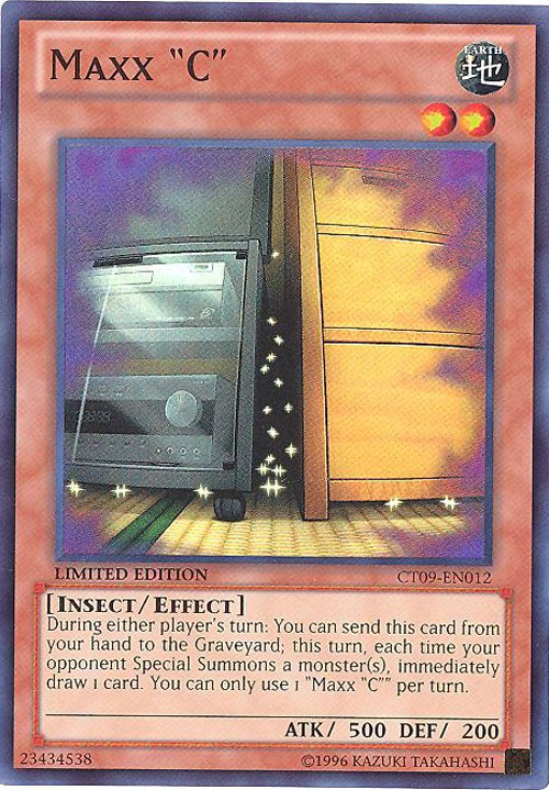 Yu-Gi-Oh Card - CT09-EN012 - MAXX C (super rare holo)