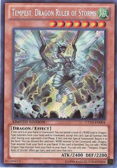 Yu-Gi-Oh Card - CT10-EN004 - TEMPEST, DRAGON RULER OF STORMS (secret rare holo) Yu-Gi-Oh Card - CT10-EN004 - TEMPEST, DRAGON RULER OF STORMS (secret rare holo)