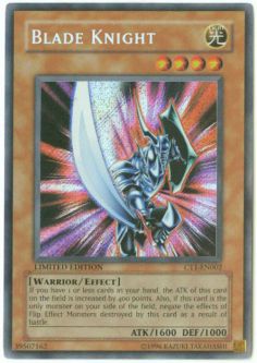 Yu-Gi-Oh Card - CT1-EN002 - BLADE KNIGHT (secret rare holo)