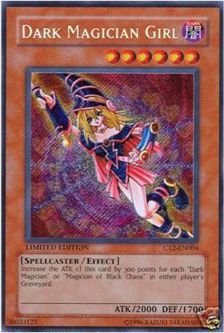 Yu-Gi-Oh Card - CT2-EN004 - DARK MAGICIAN GIRL (secret rare holo)