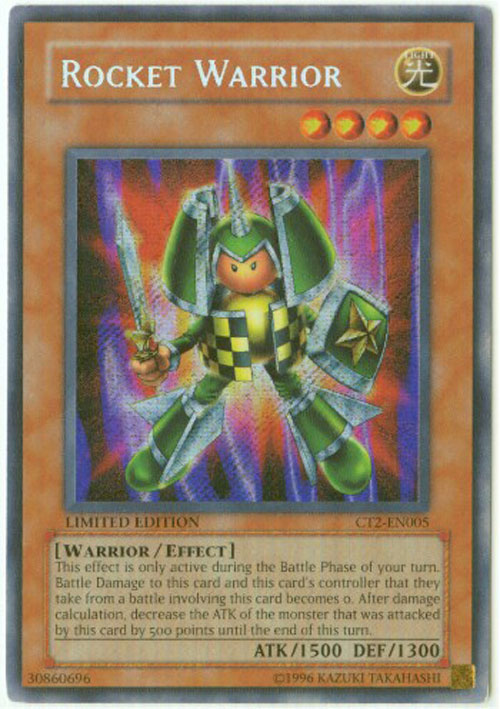 Yu-Gi-Oh Card - CT2-EN005 - ROCKET WARRIOR THUMBNAIL (secret rare holo)