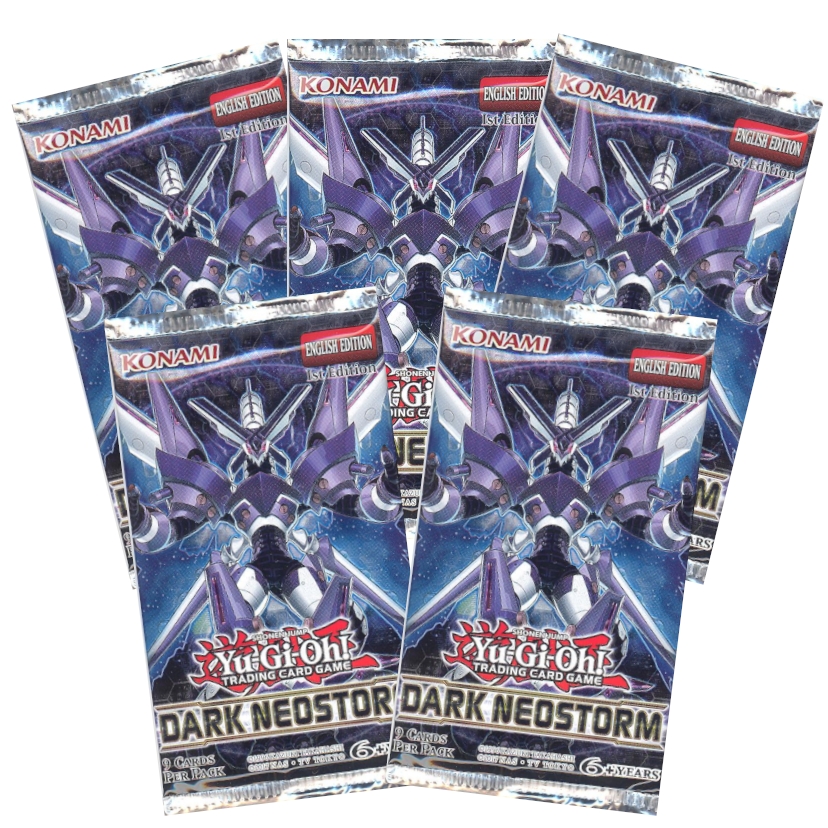 Yu-Gi-Oh Cards - Dark Neostorm - Booster Packs (5 pack Lot)