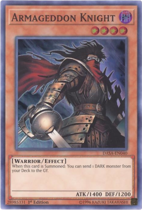 Yu-Gi-Oh! Armageddon Knight Card - SDSH-EN017 Common 1st Edition, Shaddoll Structure Deck
