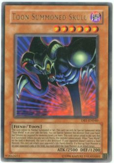 Yu-Gi-Oh Card - DB1-EN040 - TOON SUMMONED SKULL (rare)