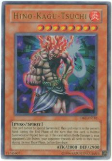 Yu-Gi-Oh Card - DB2-EN182 - HINO-KAGU-TSUCHI (ultra rare holo)