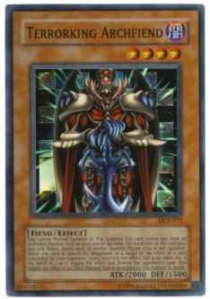Yu-Gi-Oh Card - DCR-072 - TERRORKING ARCHFIEND (super rare holo)