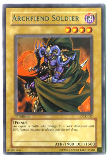 Yu-Gi-Oh Card - DCR-057 - ARCHFIEND SOLDIER (rare)